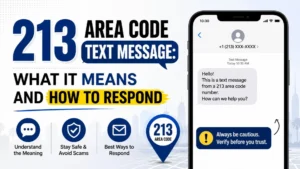213 area code text message meaning and how to respond safely