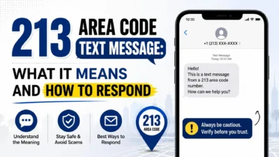 213 area code text message meaning and how to respond safely