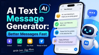 AI text message generator for creating better messages quickly with smart chat suggestions
