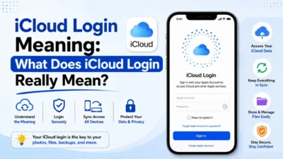 iCloud login meaning explained with Apple Account, syncing, files, backups, and security tips