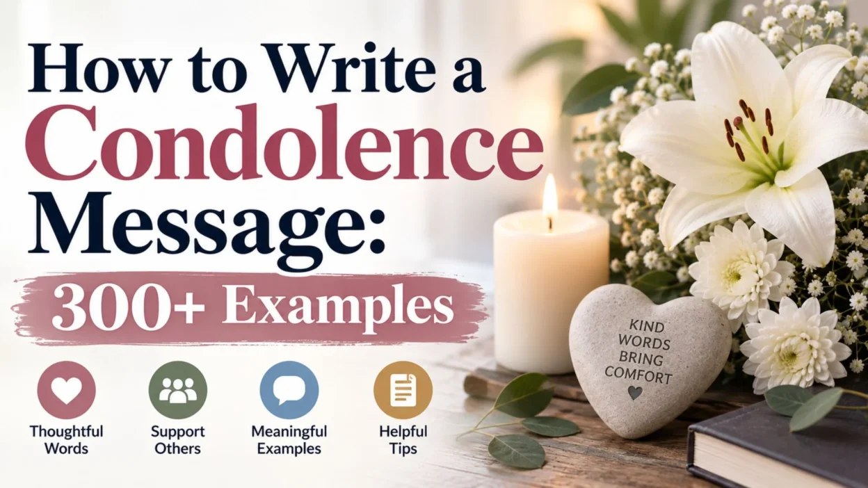 How to Write a Condolence Message with 300+ heartfelt examples, thoughtful words, and helpful tips