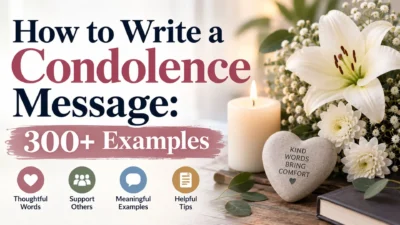 How to Write a Condolence Message with 300+ heartfelt examples, thoughtful words, and helpful tips